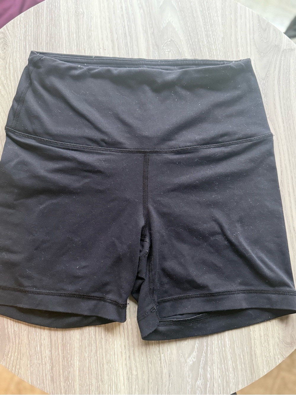 90 Degree By Reflex Black High-Rise Athletic Bike Shorts